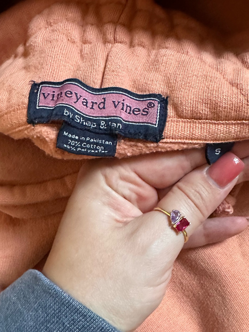 ⭐️Vineyard Vines Women’s Small Coral Hoodie - Picture 6 of 11